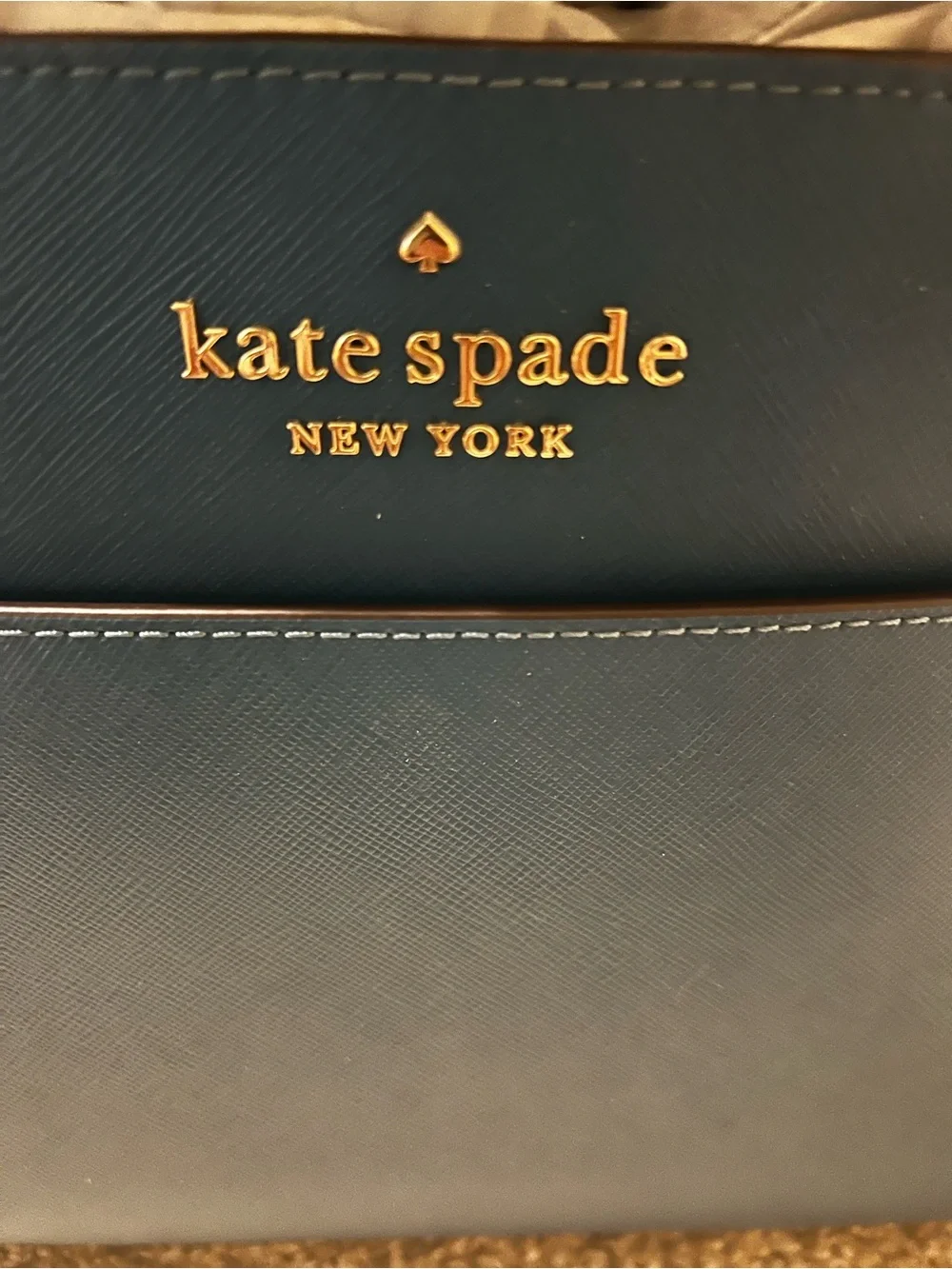 NWT Kate Spade teal leather satchel